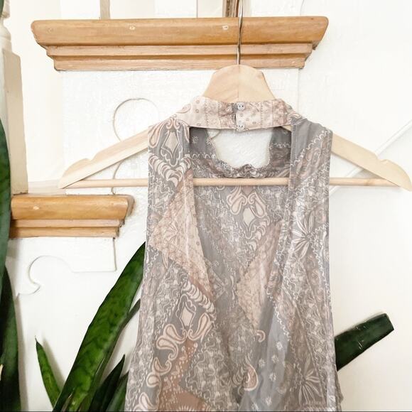 Free Poeple Mock neck Print Sleeveless Mini Dress - Picture 8 of 9